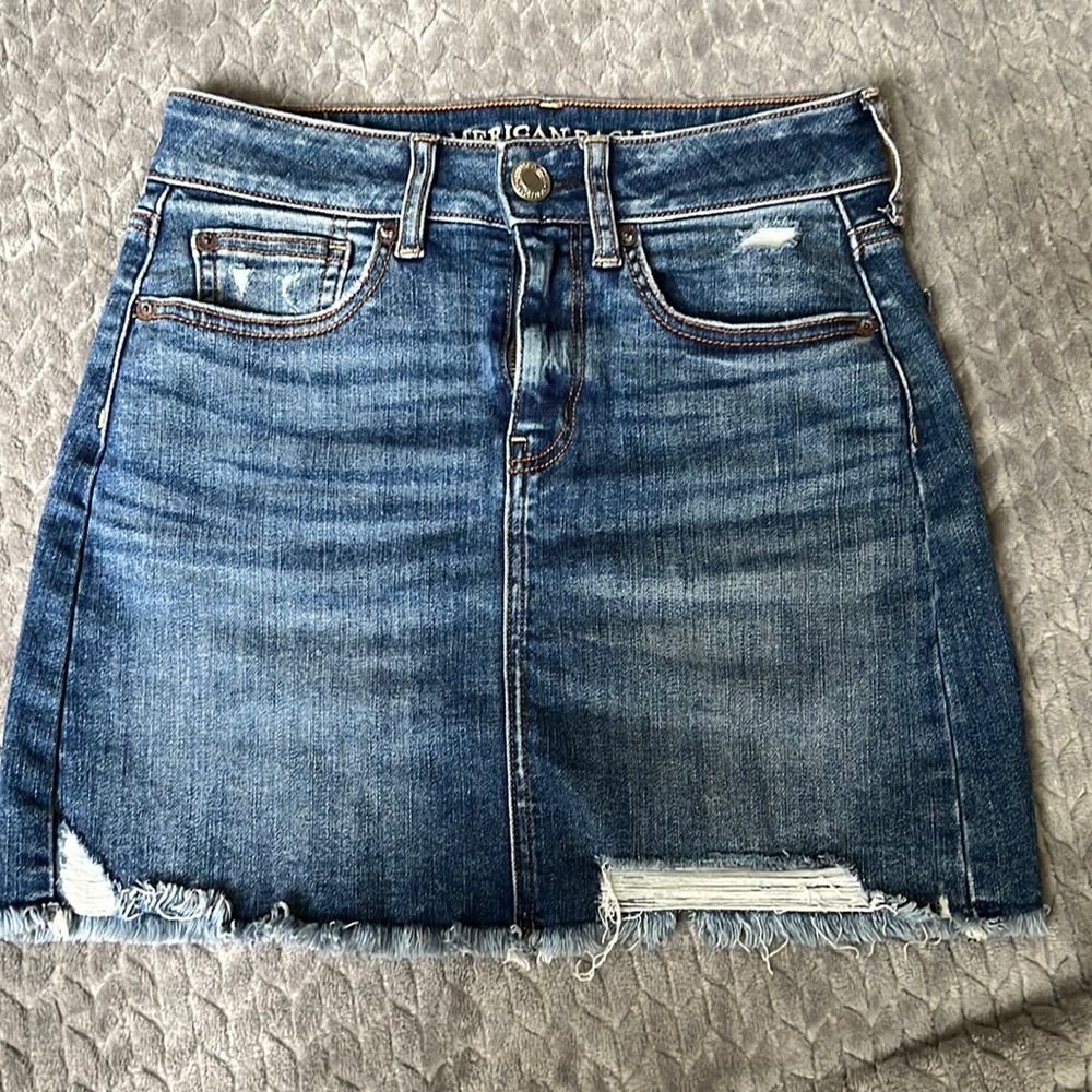 American Eagle Denim Skirt size 0
